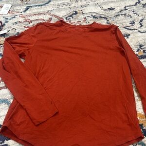 lululemon athletica Women's Long-Sleeve Crew Top - Rust Orange